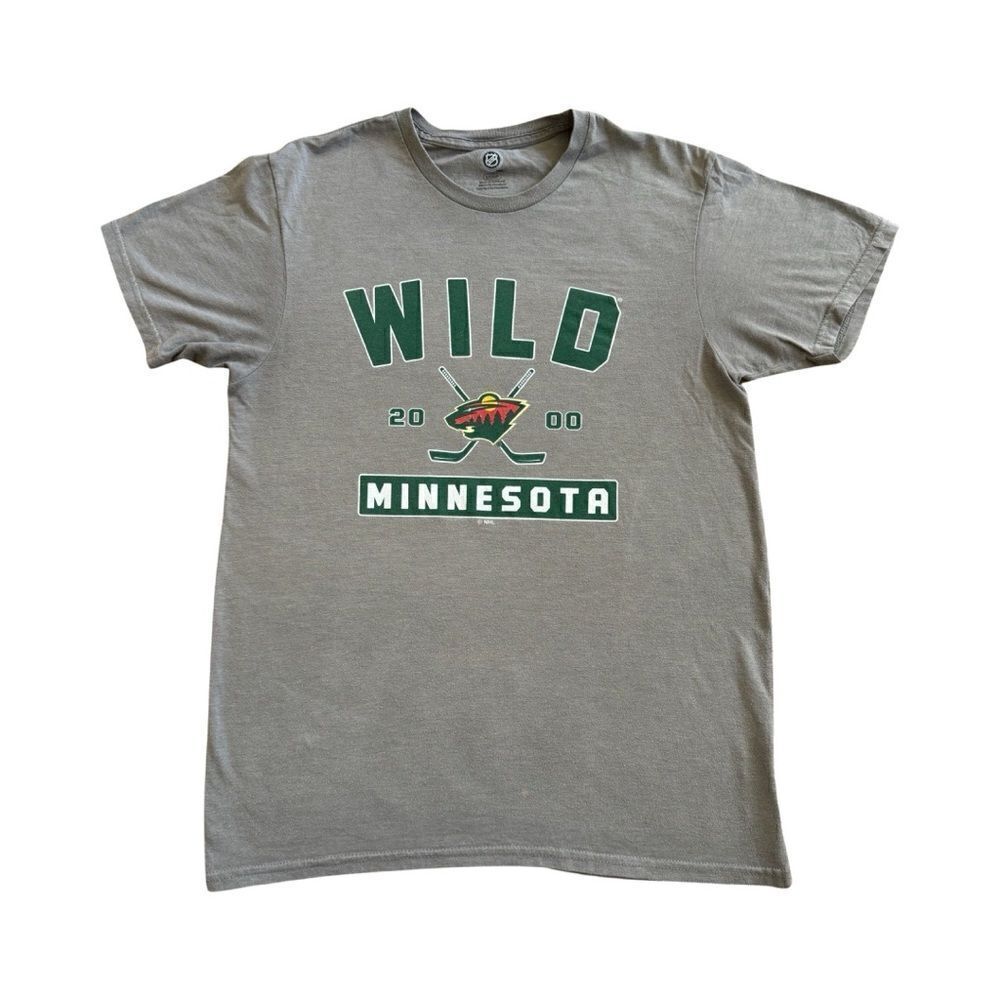 Minnesota Wild NHL Women’s Victory Arch Heather Gray T-Shirt Small